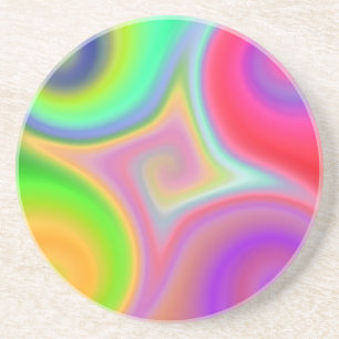 Colour Mesh Swirl Coaster