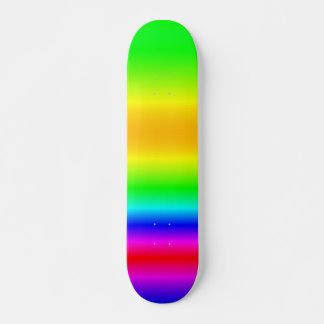 Colour Mix Rainbow  Watercolor Skateboard