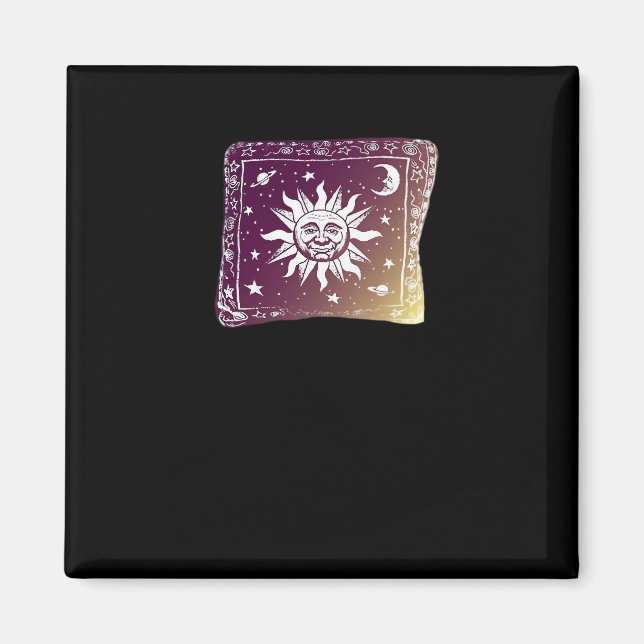 Colour Moon Boho Whimsigothic Gothic Witchy Witch  Magnet (Front)