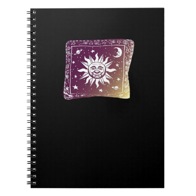 Colour Moon Boho Whimsigothic Gothic Witchy Witch  Notebook (Front)