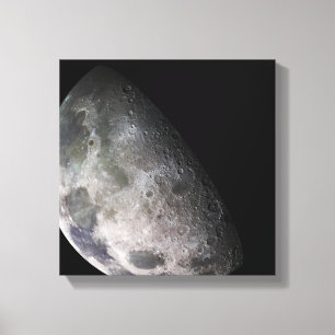 Colour mosaic of the Earth's moon Canvas Print