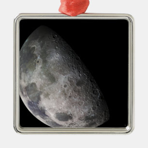 Colour mosaic of the Earth's moon Metal Tree Decoration