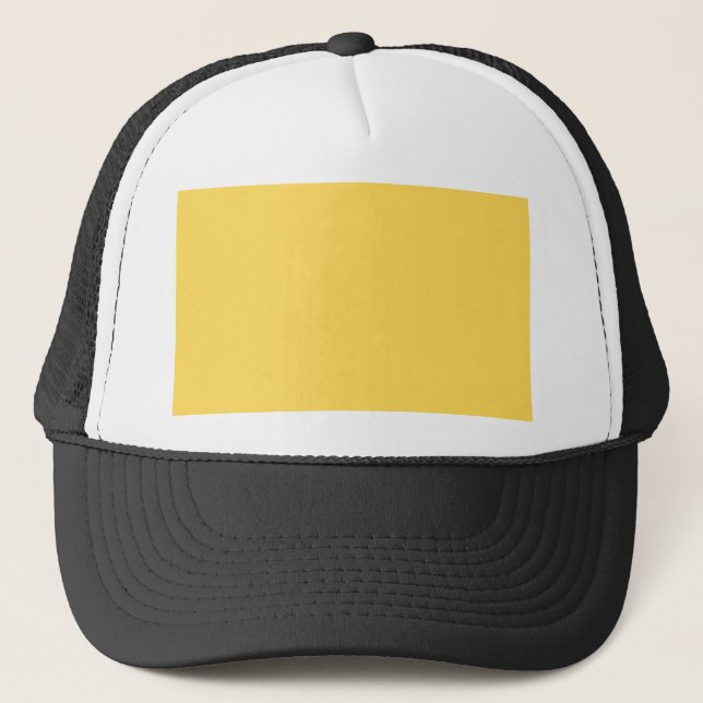 colour mustard trucker hat (Front)