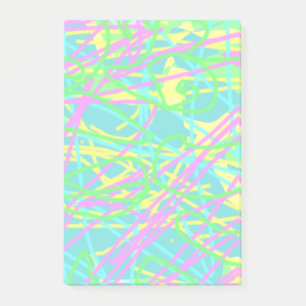 Colour My Dreams Scribble Pattern Artsy Expressive Post-it Notes