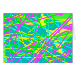Colour My Dreams Scribble Pattern Expressive Artsy