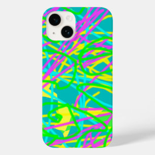 Colour My Dreams Scribble Pattern Expressive Artsy Case-Mate iPhone 14 Case