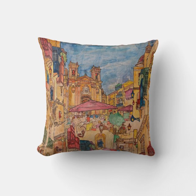 Colour My Gozo Cushion (Front)