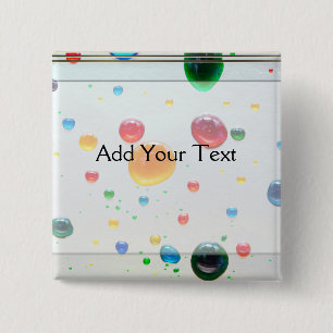 Colour My World Bright Paint Drops 15 Cm Square Badge