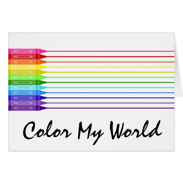 Colour My World Rainbow Crayons (Front Horizontal)