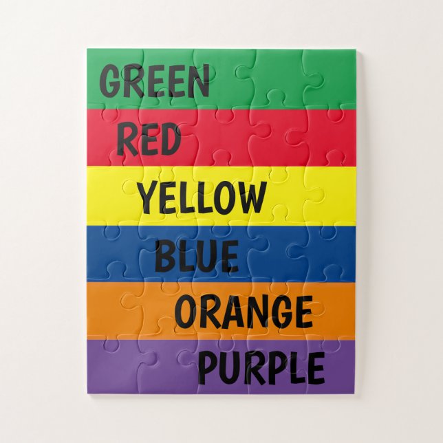Colour Names 30 Piece Jigsaw Puzzle (Vertical)