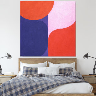 "Colour Negotiation" Colourful Abstract Art Canvas Print