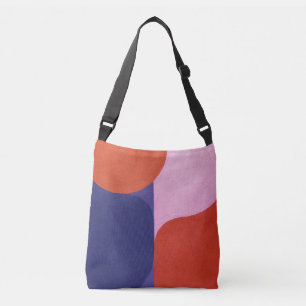 "Colour Negotiation" Colourful Abstract Art Crossbody Bag