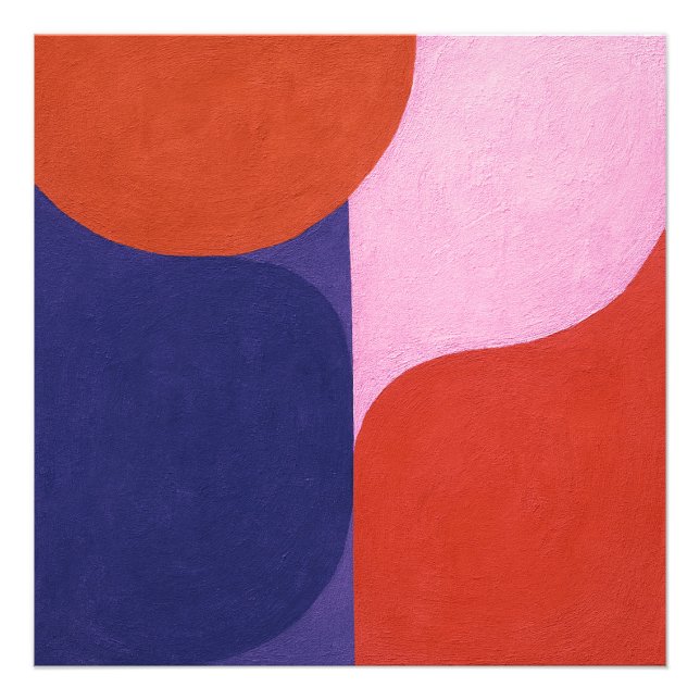 "Colour Negotiation" Colourful Abstract Art Photo Print (Front)