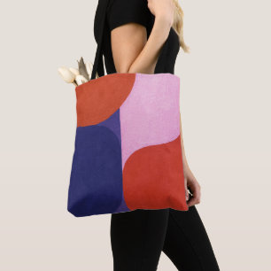 "Colour Negotiation" Colourful Abstract Art Tote Bag