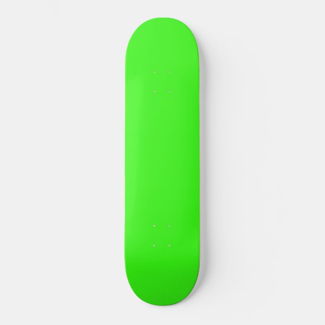 colour neon green skateboard (Front)