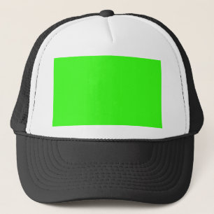 colour neon green trucker hat