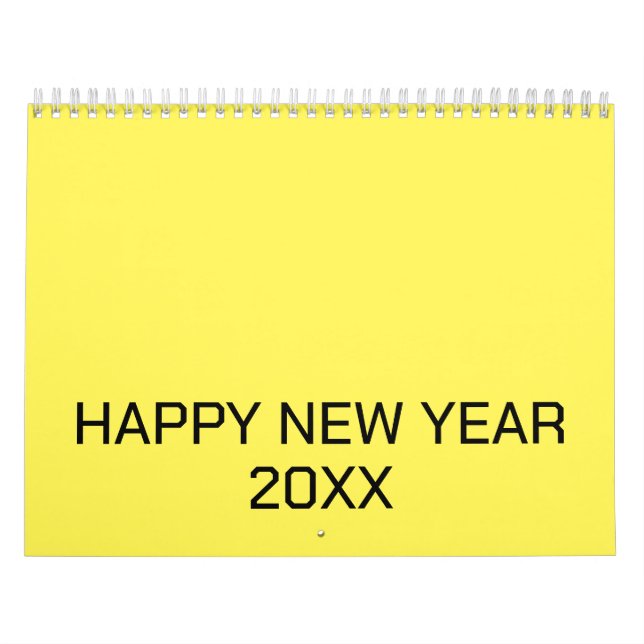 Colour New personalise Text Logo Calendar (Cover)