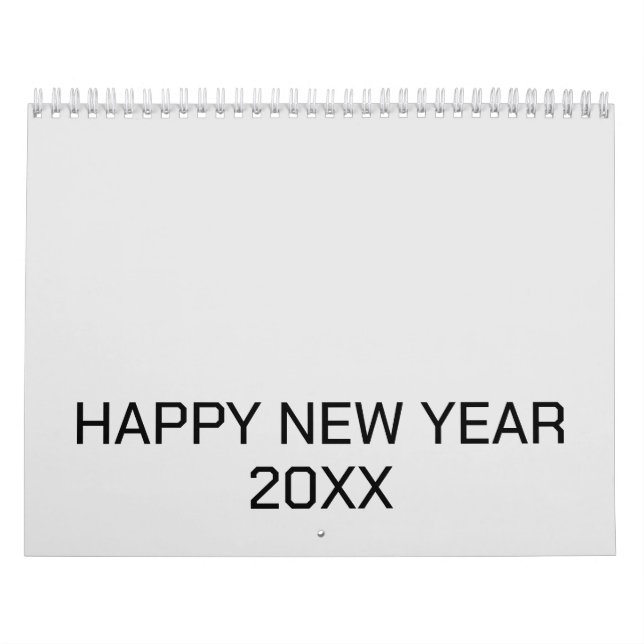 Colour New personalise Text Logo Calendar (Cover)