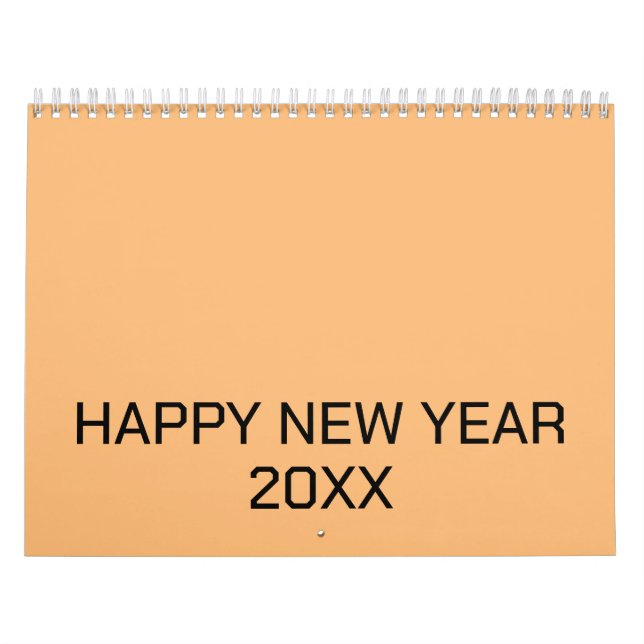 Colour New personalise Text Logo Calendar (Cover)