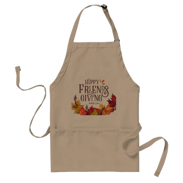 Colour of Autumn | Friendsgiving Adult Apron (Front)