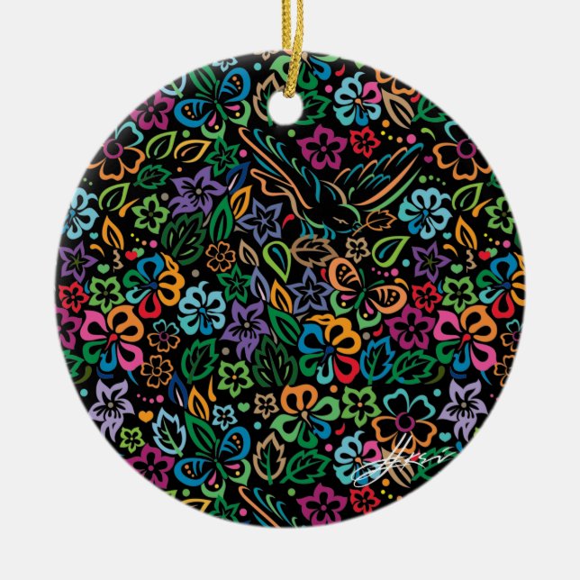 Colour of Life Ceramic Tree Decoration (Front)