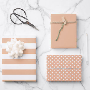 Colour of the year 2024 Peach Wrapping Paper Sheet
