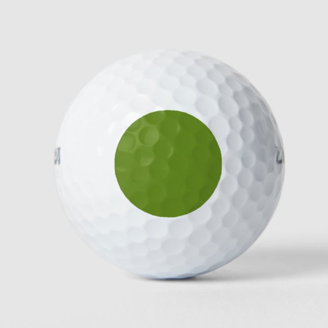colour olive drab golf balls (Front)
