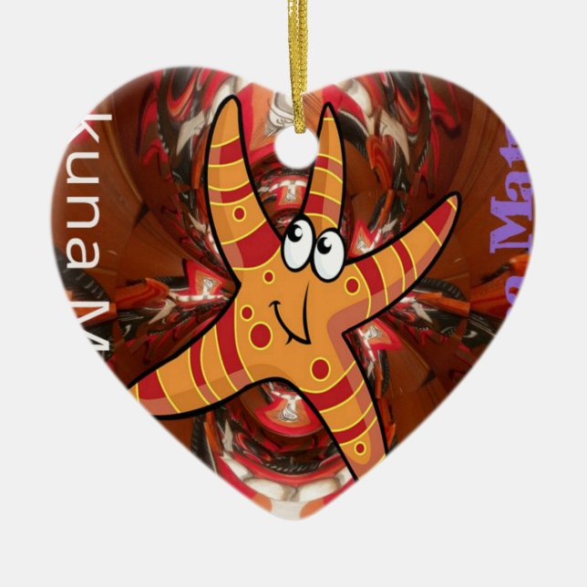 Colour on the run ceramic tree decoration (Front)