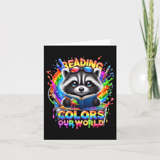 Colour Our World 2025 Reading Book Reading Colours Card (Front)