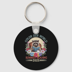 Colour Our World Racoon Summer Reading 2025 Key Ring