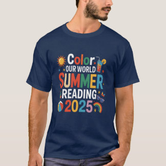 Colour Our World Summer 2025 Reading Creativity T-Shirt