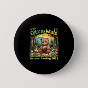 Colour Our World Summer 2025 Summer Reading Progra 6 Cm Round Badge