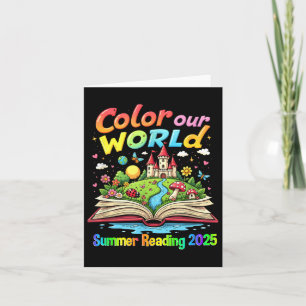 Colour Our World Summer 2025 Summer Reading Progra Card