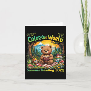 Colour Our World Summer 2025 Summer Reading Progra Card