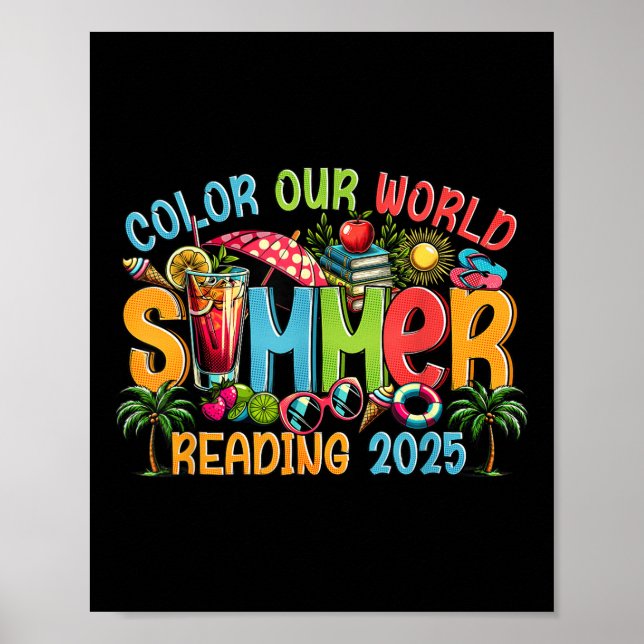 Colour Our World Summer 2025 Summer Reading Progra Poster (Front)