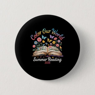 Colour Our World Summer Reading 2025 6 Cm Round Badge