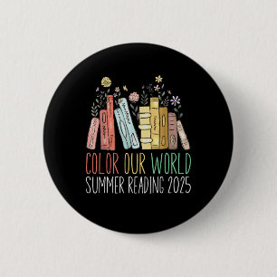 Colour Our World Summer Reading 2025 6 Cm Round Badge