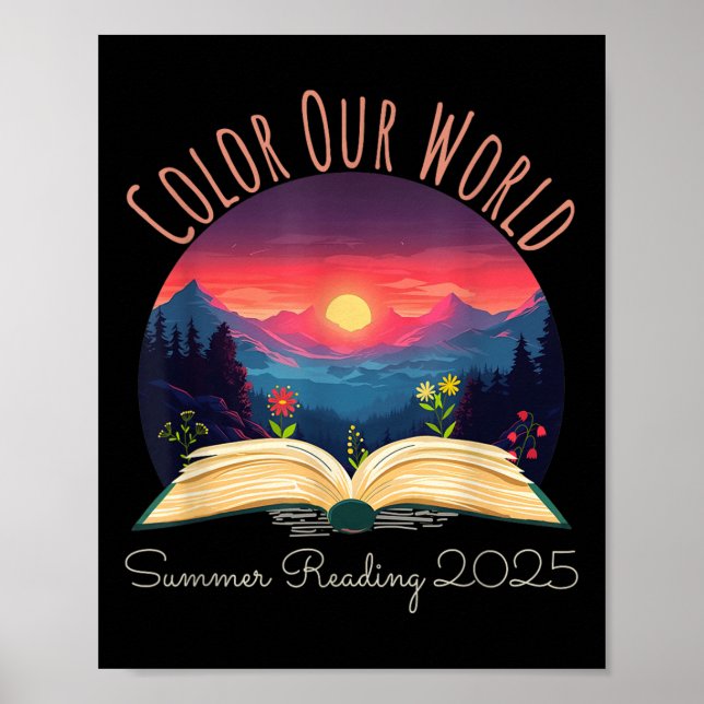 Colour Our World Summer Reading 2025 Adventure Boo Poster (Front)