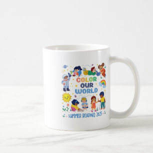 Colour Our World Summer Reading 2025 Book Kids Boy Coffee Mug