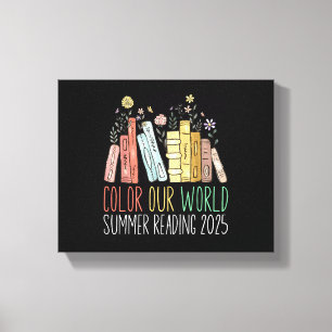 Colour Our World Summer Reading 2025 Canvas Print