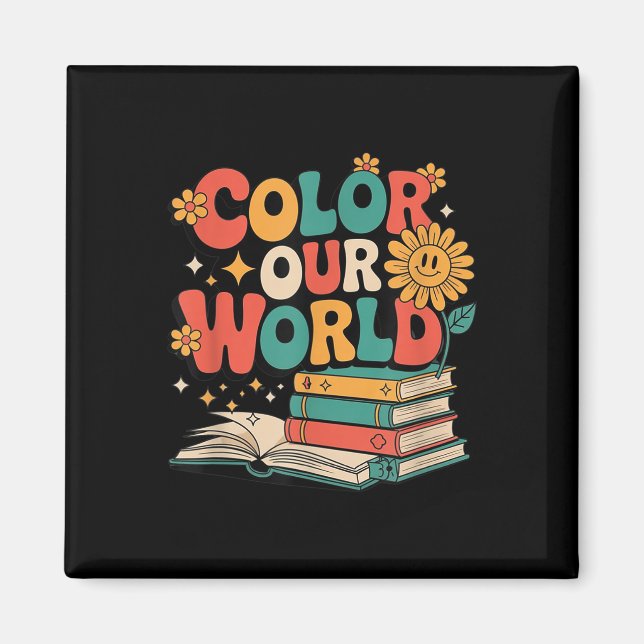 Colour Our World Summer Reading 2025 Creativity Wi Magnet (Front)