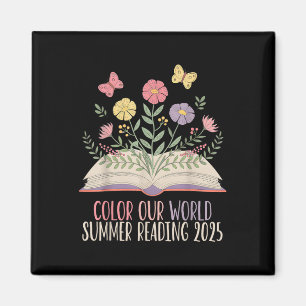Colour Our World Summer Reading 2025 Cute Book Wil Magnet