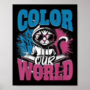 Colour Our World Summer Reading 2025 Cute Libraria Poster