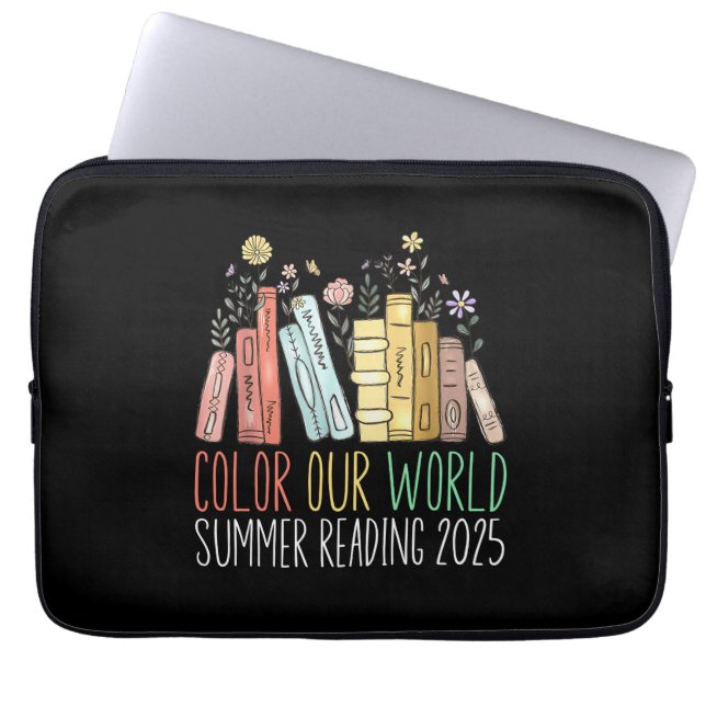 Colour Our World Summer Reading 2025 Laptop Sleeve (Front)