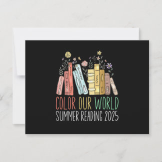 Colour Our World Summer Reading 2025 Postcard