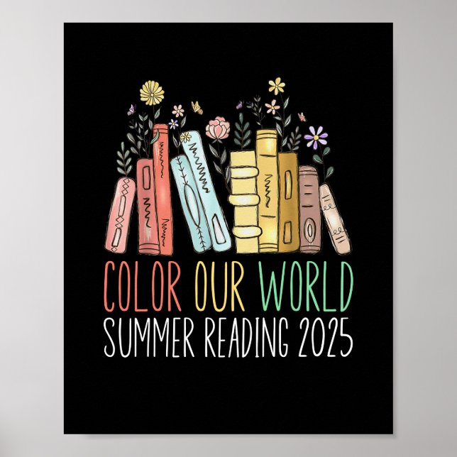 Colour Our World Summer Reading 2025 Poster (Front)