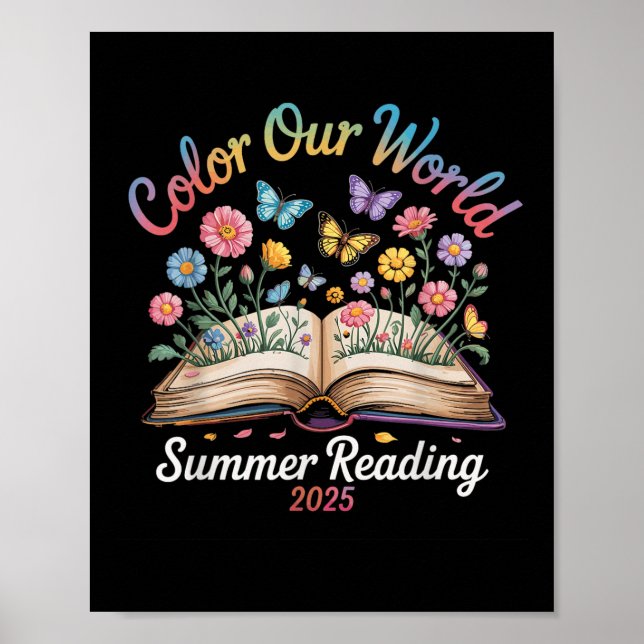 Colour Our World Summer Reading 2025  Poster (Front)