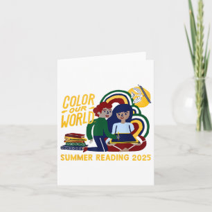 Colour Our World Summer Reading Program 2025 Book Card