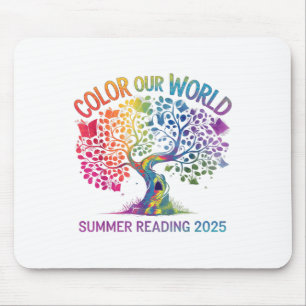 Colour Our World Summer Reading Program 2025 Book Mouse Mat