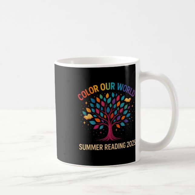 Colour Our World Summer Reading Program 2025 Books Coffee Mug (Right)